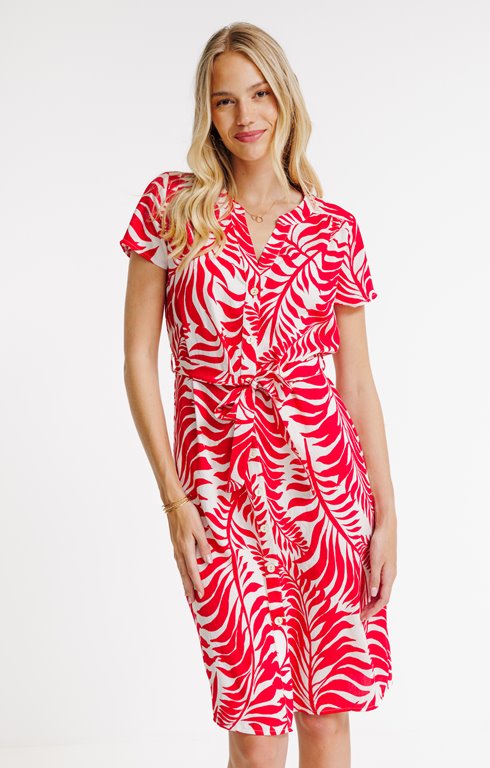 Robe boutonnée imprimée