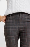 Pantalon carreaux coupe droite