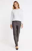 Pantalon carreaux coupe droite