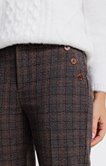 Pantalon coupe large à carreaux