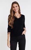 Pull col chemise 
