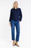 Veste teddy en jacquard