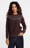 Pull détails perles et sequins