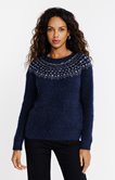 Pull détails perles et sequins