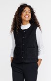 Gilet sans manches tissu bouclette
