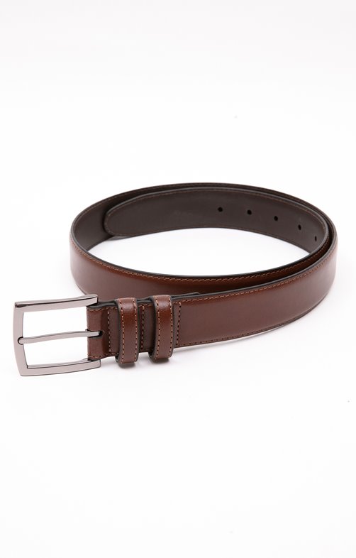 Ceinture à boucle Cognac 2 passants