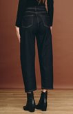 Pantalon denim brut coupe barrel