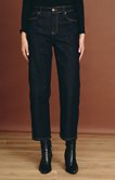 Pantalon denim brut coupe barrel