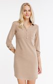 Robe tunique en velours côtelé