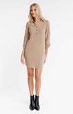 Robe tunique en velours côtelé