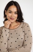 Robe pull à pois