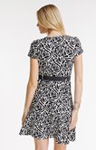 Robe cache-coeur avec ceinture rafia