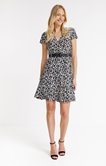 Robe cache-coeur avec ceinture rafia