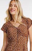 Robe courte à pois