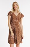 Robe courte à pois