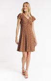 Robe courte à pois