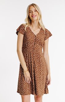 Robe courte à pois
