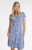 Robe patineuse en maille imprimée