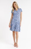 Robe patineuse en maille imprimée