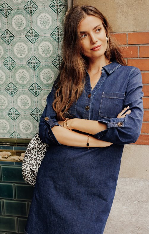 Robe tunique en jean