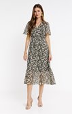Robe longue cache-coeur