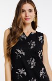 Robe brodée sans manches