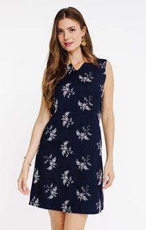 Robe brodée sans manches