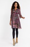 Robe courte col mao