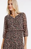 Robe plissée imprimée