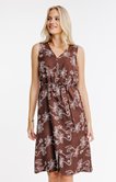 Robe midi imprimée