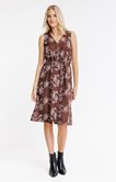 Robe midi imprimée