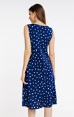 Robe midi à pois