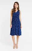 Robe midi à pois