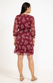 Robe volantée imprimée
