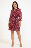 Robe volantée imprimée