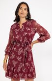 Robe volantée imprimée