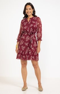 Robe volantée imprimée