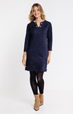 Robe courte en suédine