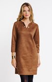 Robe courte en suédine