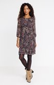 Robe évasée imprimée
