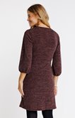 Robe en maille cache-coeur
