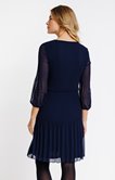 Robe plissée unie