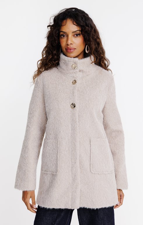 Manteau avec boutons fantaisie