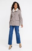 Manteau avec col sherpa amovible