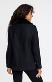 Manteau mi-long avec col