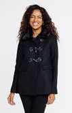 Manteau mi-long avec col