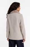 Manteau mi-long avec col