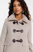 Manteau mi-long avec col