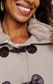 Manteau mi-long avec col