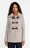 Manteau mi-long avec col